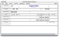 DataVision report design window (small)